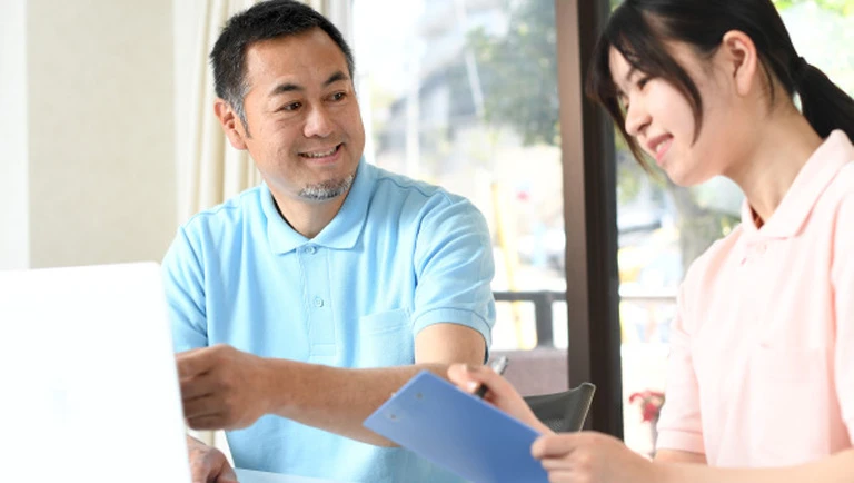 介護士やその他のスタッフと情報共有